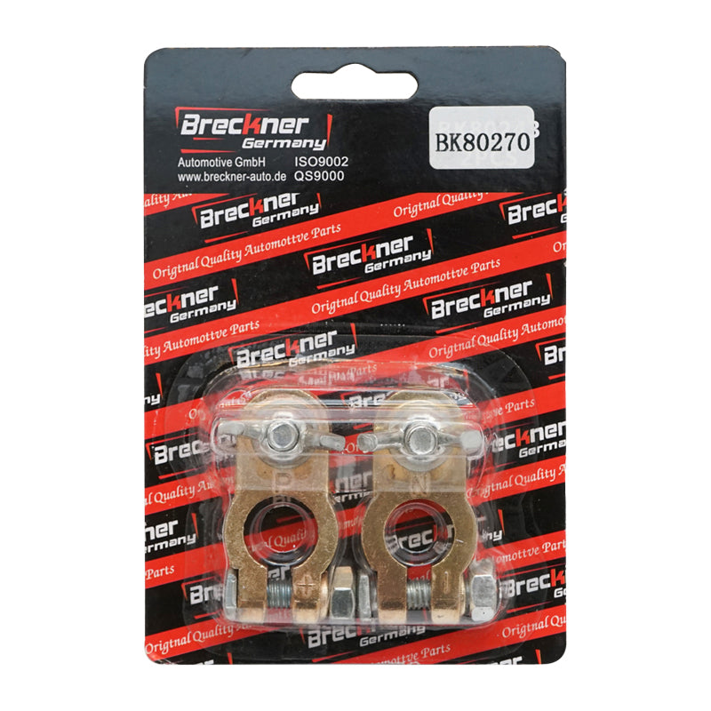 Set of copper battery terminals with HD Heavy Duty Breckner Germany